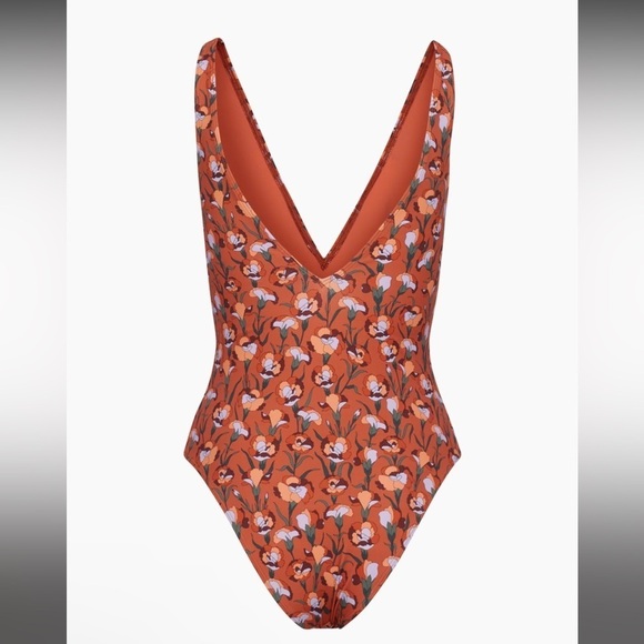 NWT! Aritzia Babaton V-Neck One Piece Swimsuit - Picture 5 of 15